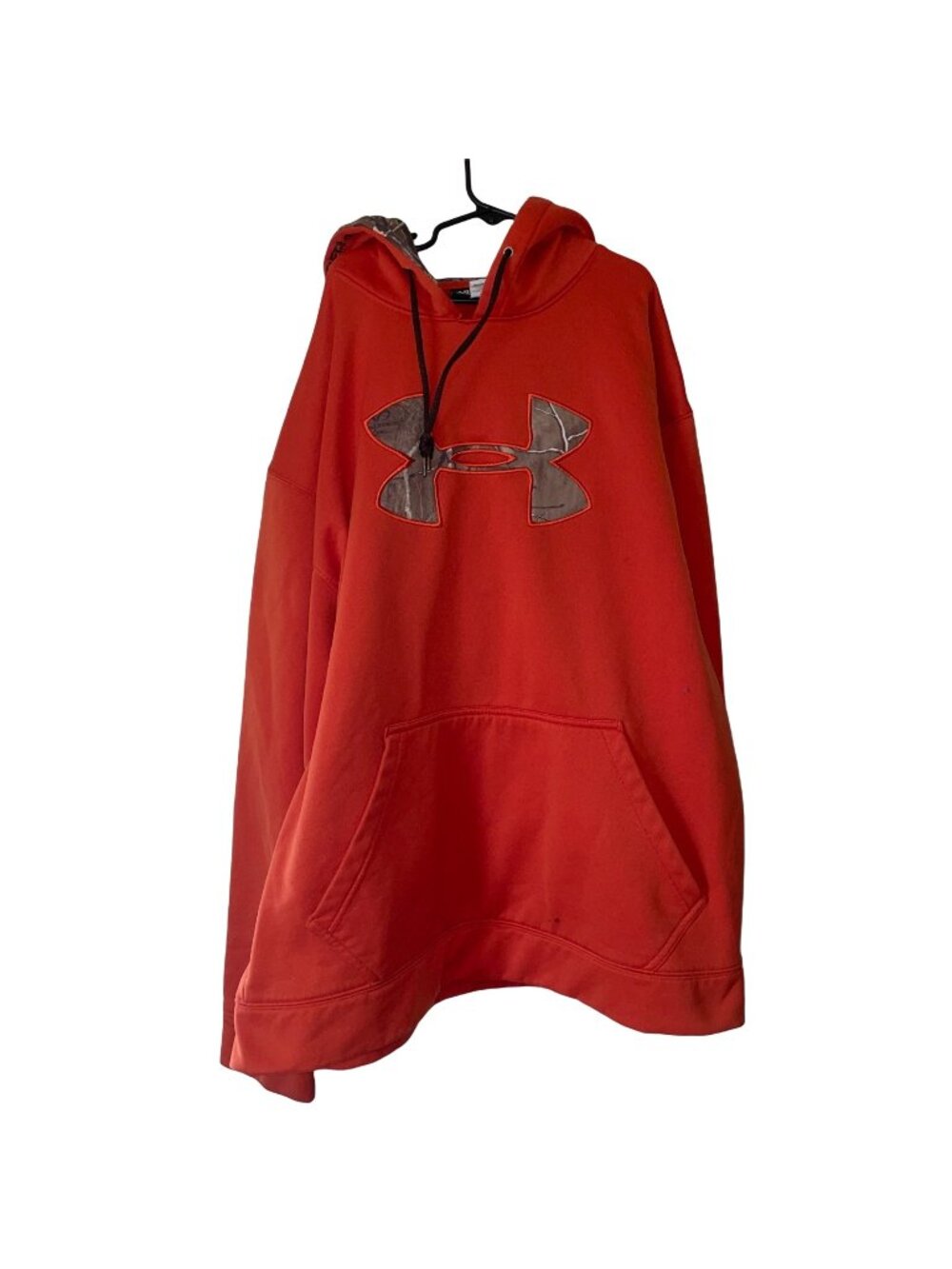 Under Armour Women's LG orange Camo Hoodie Sweatshirt